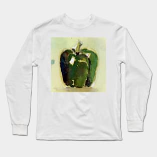 Green Peppers Kitchen Art Long Sleeve T-Shirt